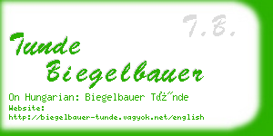 tunde biegelbauer business card